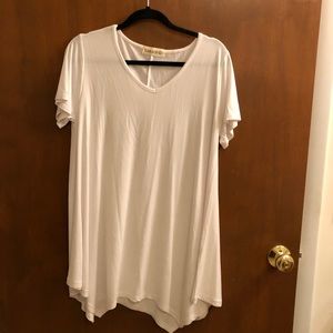 Larace white top